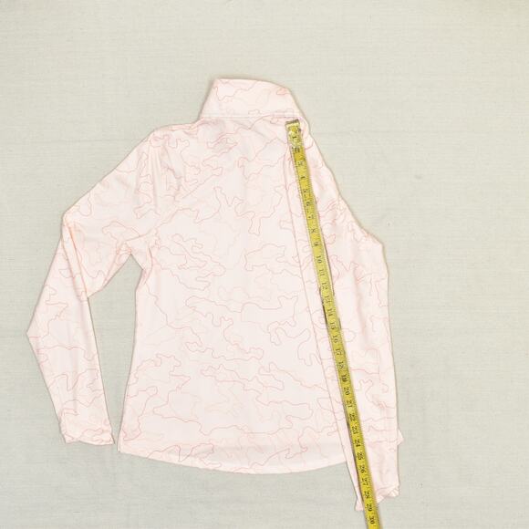 Under Armour Women 1/4 Zip Pullover Sweatshirt Polyester Pink L Fitted Coldgear - Picture 6 of 8